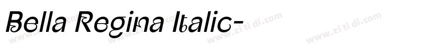 Bella Regina Italic字体转换